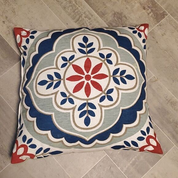 Beautiful Colored Fun Patterned Accent Pillow - Picture 1 of 5